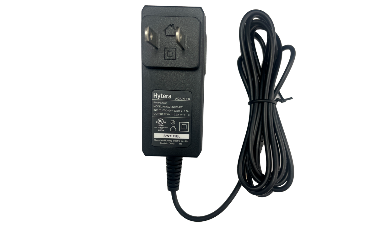 Adaptador Hytera PS2002 para radio portatil series PD4 PD5 PD6 PD7 PD9