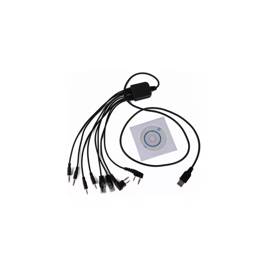 Cable de programación para radio de comunicación portátil y móvil de 8 puntas - Quality and Price