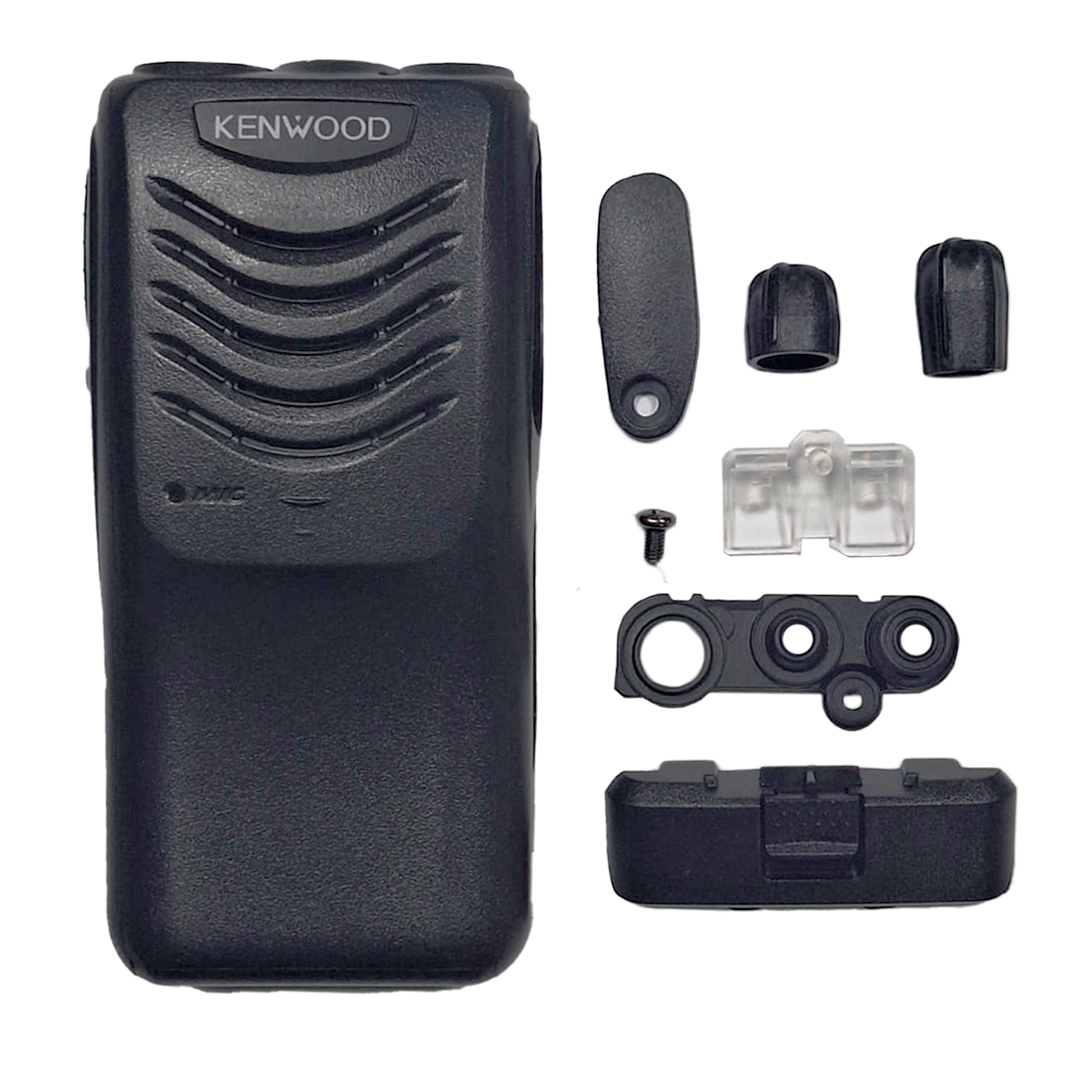 Carcasa Kenwood Frontal para radio Portatil TK2000 TK3000 incluye perillas y tapa accesorios