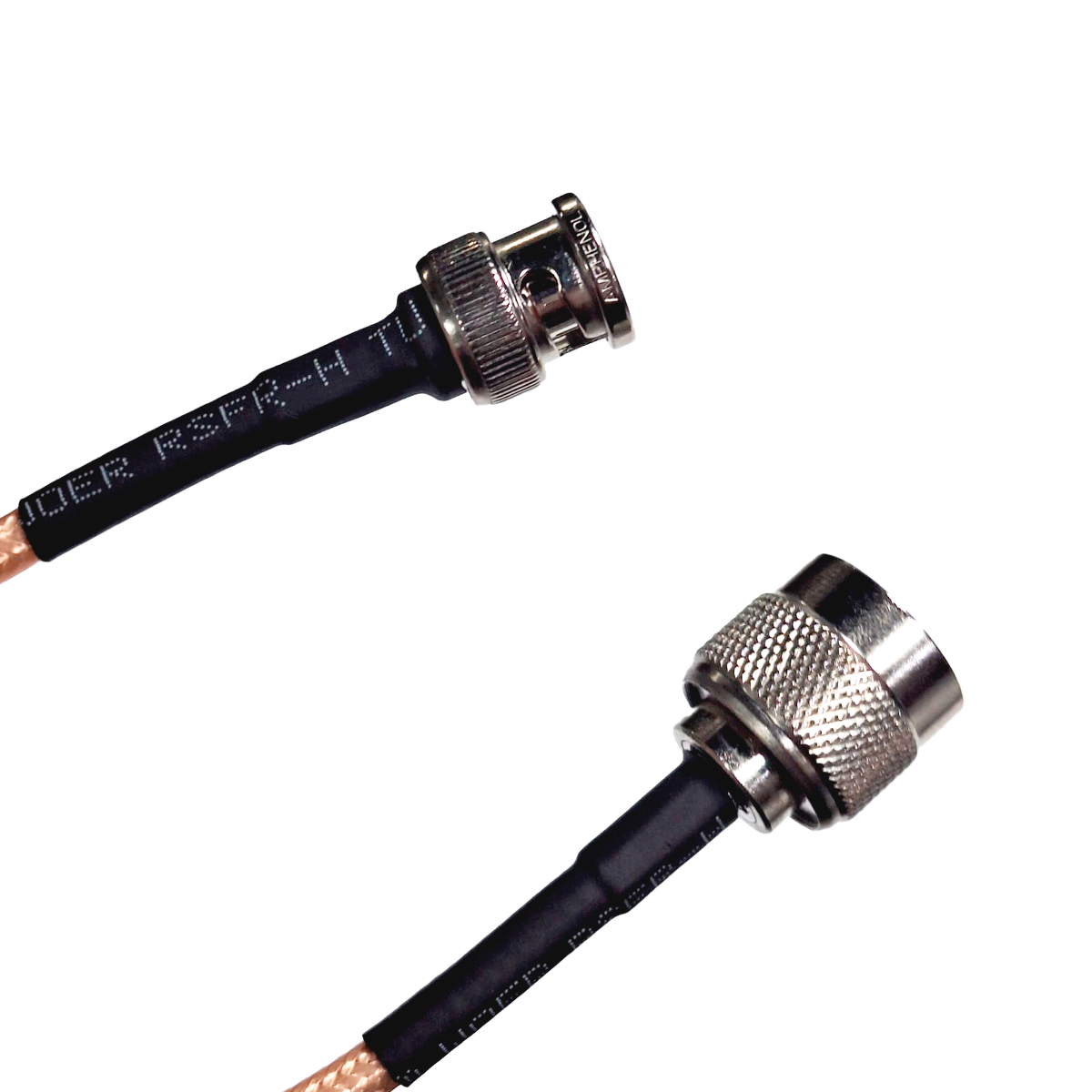 PIGTAIL con conectores N macho a BNC macho con cable RG142