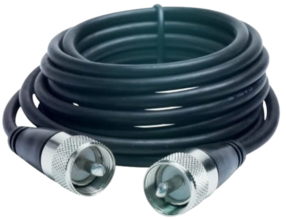 PIGTAIL con conectores PL259 macho a PL259 macho con cable RG58