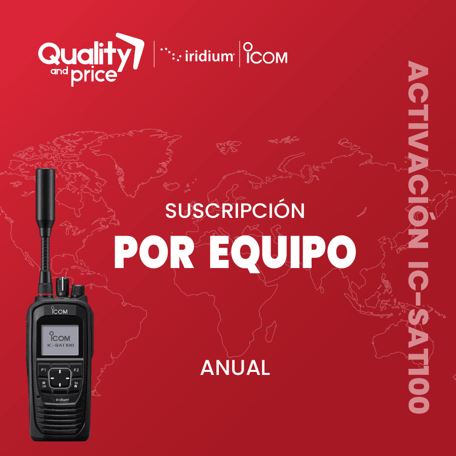 Activación radio satelital Icom IC-SAT100 (suscripción por equipo) - Quality and Price