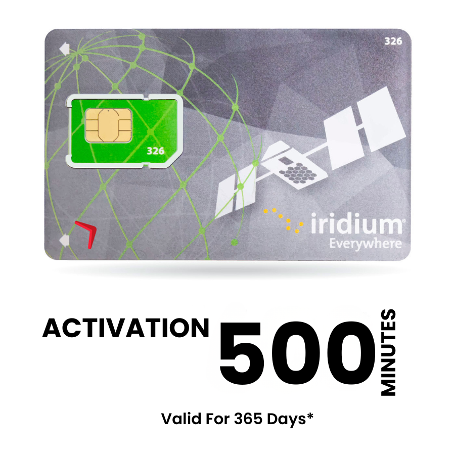 Activación Telefonía satelital IRIDIUM de 500 minutos LATAM  (365 días)