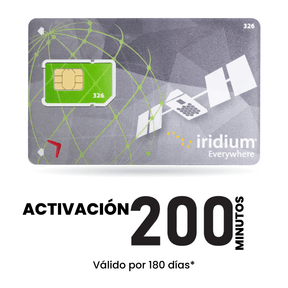 Activación Telefonia satelital IRIDIUM de 200 minutos (180 días) - Quality and Price