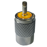 Conector RFU N macho para cable RG8 de armar