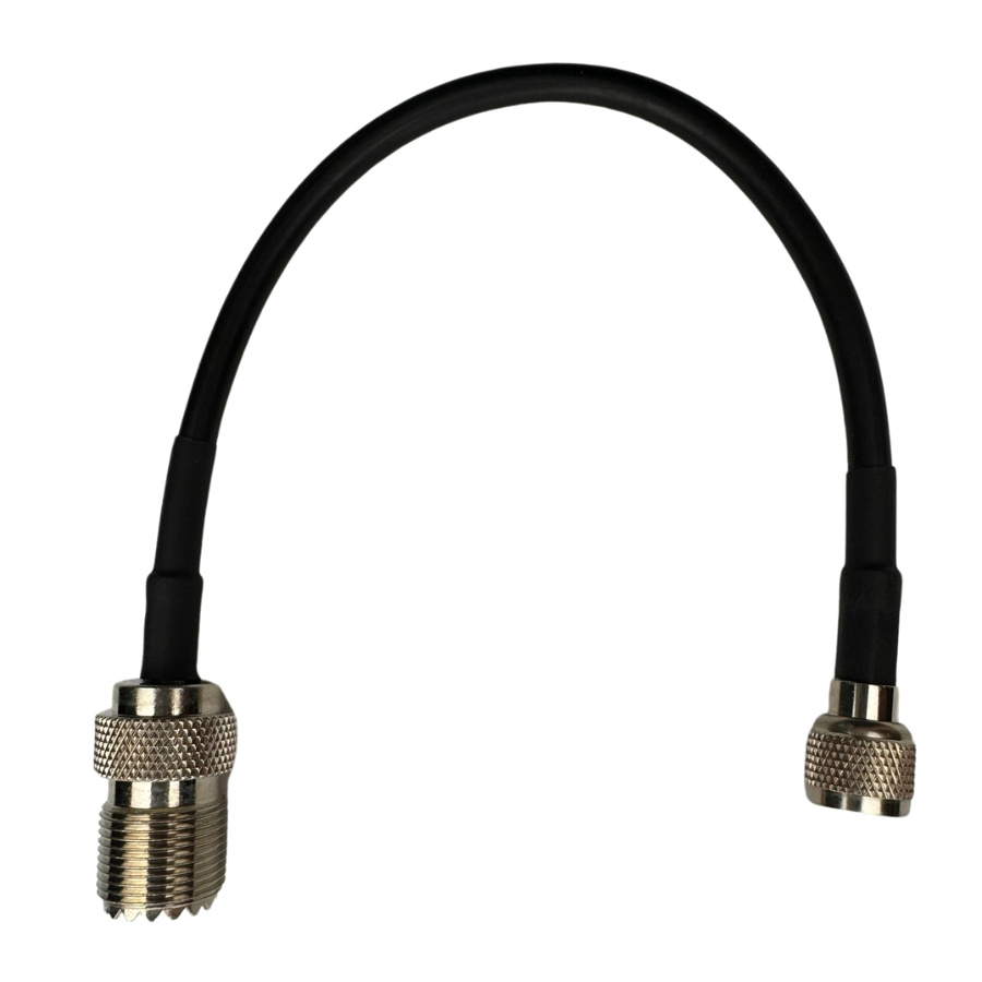 PIGTAIL con cable RG58, conector mini uhf a PL259 hembra