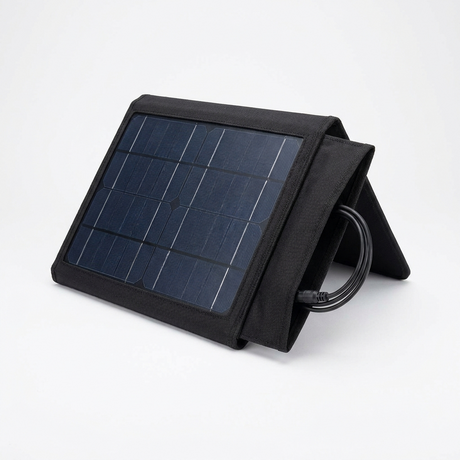 Panel solar portátil plegable de 28 W con cable de salida, para carga de equipos en campo
