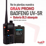 Radio Baofeng UV-5R dual banda UHF VHF + batería adicional