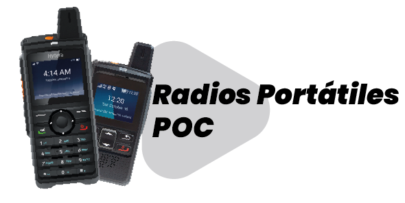 Radios portátiles POC de Hytera, Motorola, RugGear y ULEFONE con tecnología Push-to-Talk (PTT) sobre red LTE. Comunicación eficiente para seguridad, logística y trabajo en campo.