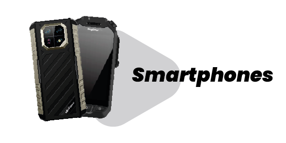 Smartphones robustos RugGear y ULEFONE con comunicación POC y Push-to-Talk (PTT). Celulares resistentes al agua, polvo y golpes, ideales para seguridad, construcción y logística.