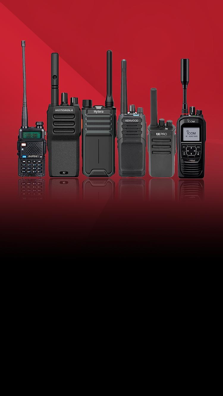 Radios de comunicación profesional VHF y UHF de las mejores marcas como Motorola, Hytera y Baofeng. Encuentra radios portátiles,  walkie talkies o equipos de radiocomunicación para seguridad, empresas y uso personal.