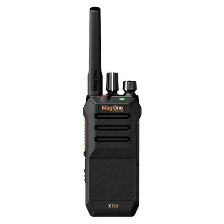 Radio portátil Motorola Mag One X10d digital y analógico VHF/UHF, vista frontal - Quality and Price
